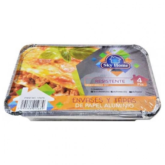 BANDEJA ALUM SKY HOME 4UND 18.7X14CM TAP
