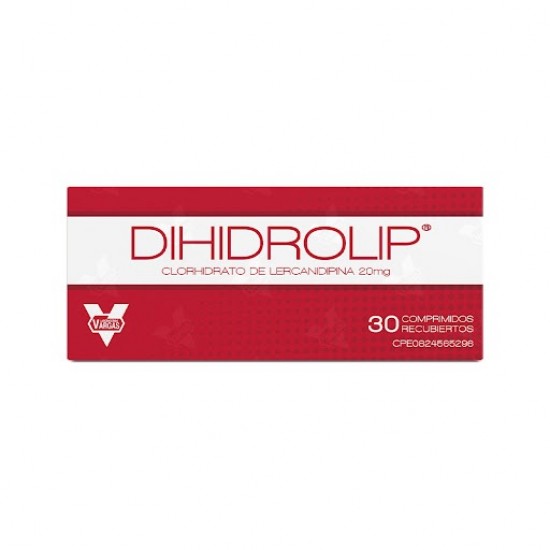 DIHIDROLIP 20MG X 30TAB LERCANIDIPINA VARGAS