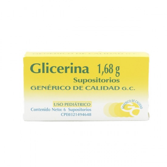 GLICERINA GC 168 X 6 SUPOSITORIO PEDIAT