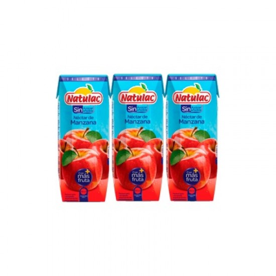 NECTAR NATULAC 250ML MANZANA SIN AZUCAR TP