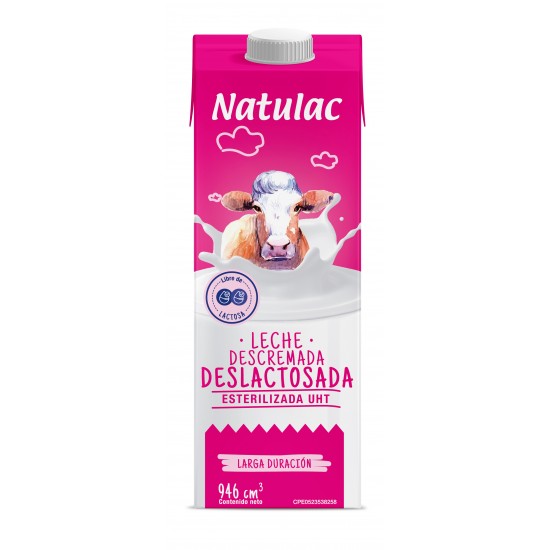 LECHE NATULAC 946ML DESCREM DESLACT UHT