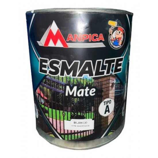 ESMALTE BLANCO MATE MANPICA 1/4 G