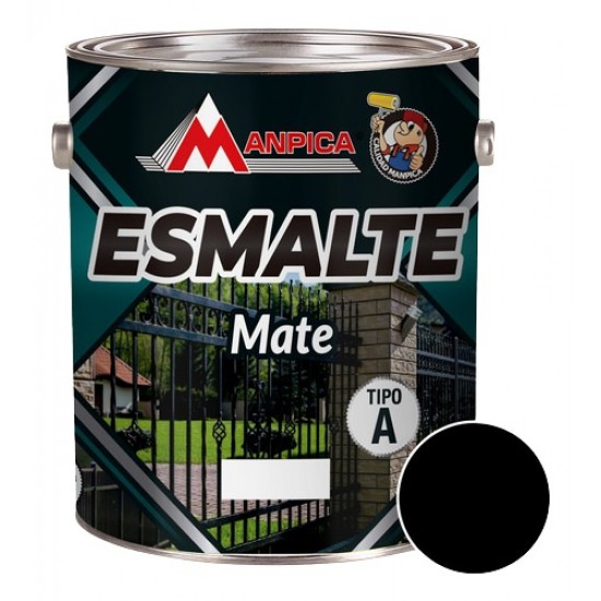 ESMALTE NEGRO MATE MANPICA 1/4 G