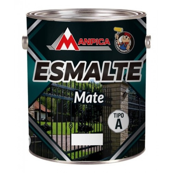 ESMALTE NEGRO MATE MANPICA GALON