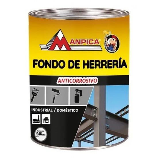 FONDO D/HERRERIA ROJO MANPICA 1/4 G