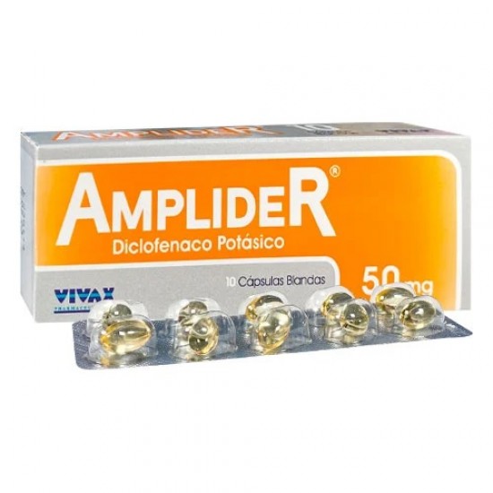 AMPLIDER 50MG X 10CAPS DICLOFENAC POT VIVAX