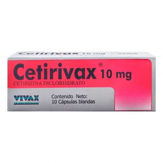 CETIRIVAX VIVAX 10MG X 10 CAPSULAS