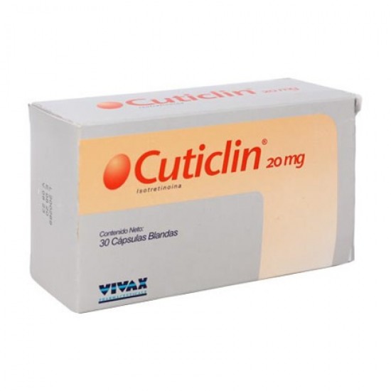 CUTICLIN VIVAX 20 MG X 30 CAP