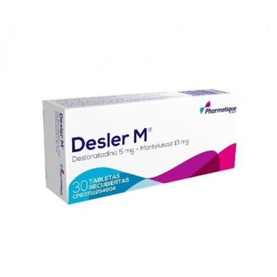 DESLER M 5MG 10MG X 30TAB DESLORAT MONT PHARMETIQUE