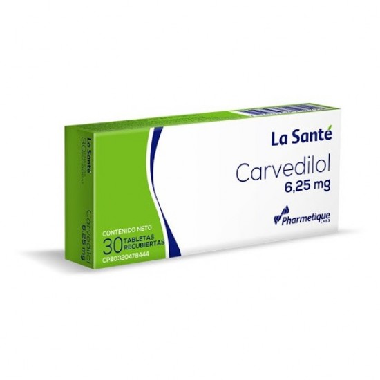 CARVEDILOL LA SANTE 625MG 30TAB