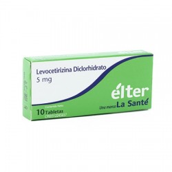 LEVOCETIRIZINA ELTER 5MG X 10 TABLETAS