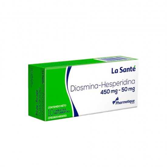 DIOSMINA HESPERIDINA 450MG 50MG X 10TABL LA SANTE