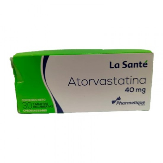 ATORVASTATINA 40MG X 30TAB LA SANTE