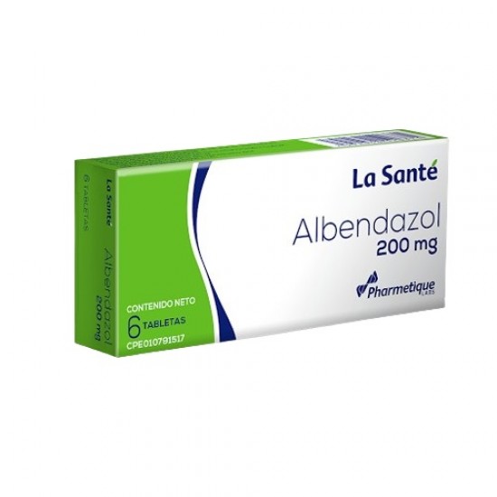 ALBENDAZOL 200MG X 6TABL LA SANTE