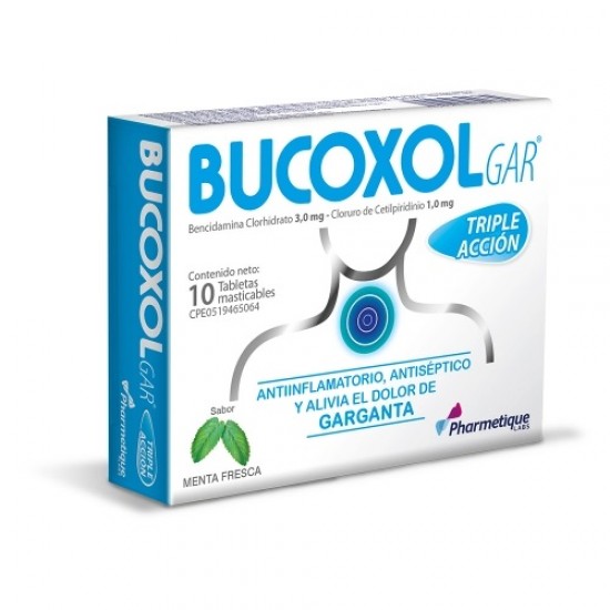 BUCOXOLGAR MENTA LA SANTE 3/1MG X10TAB