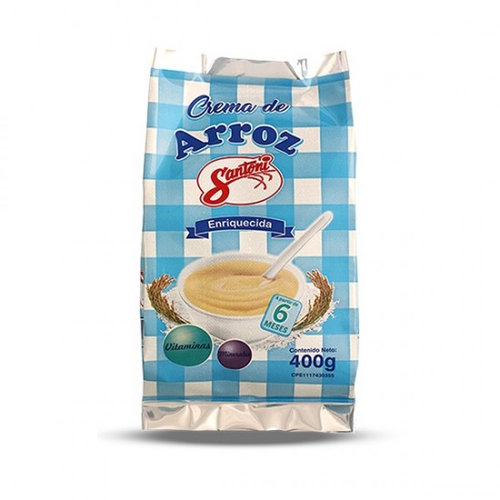 CREMA DE ARROZ SANTONI 400GRS