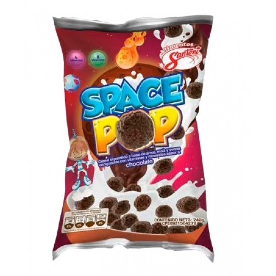 CEREAL SPACE POP 240GR CHOCOLATE