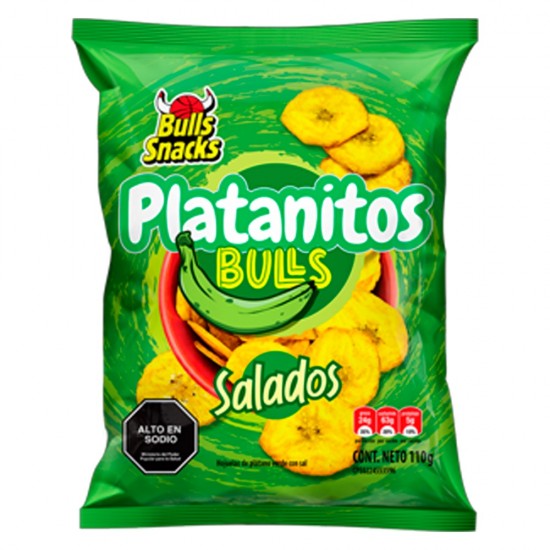PLATANITOS BULLS 110GR SALADOS