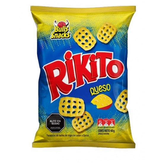 RIKITO BULLS 45GR QUESO SNACK
