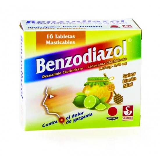 BENZODIAZOL LIMON / MIEL  X 16 PASTILLAS MAST MEYER