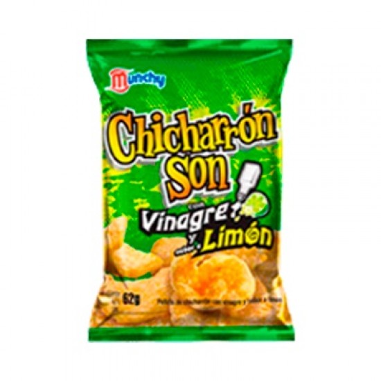 CHICHARRON MUNCHY 62GR VINAGRE LIMON