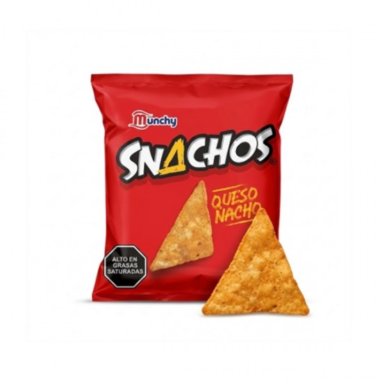 NACHOS DE QUESO MUNCHY 42GR SNACHOS