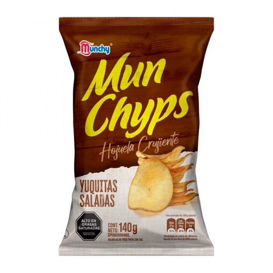 YUCA MUNCHYPS 140GR SALADAS