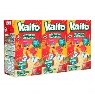 JUGO KAITO 200ML MANZANA TRIPACK
