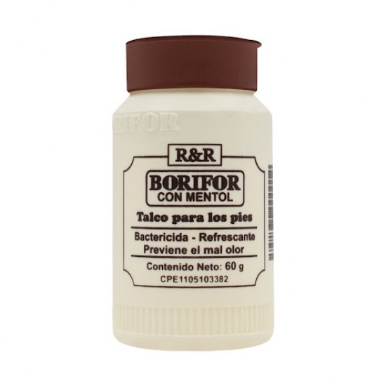 TALCO ANTIMICOTICO BORIFOR 60G MENTOL