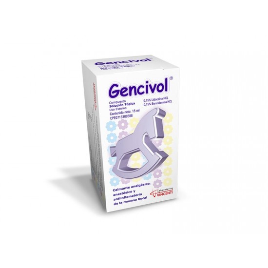 GENCIVOL COMP 015% X 15ML BENCIDA LIDOC VINCENTI