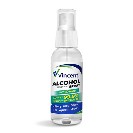 ALCOHOL ETILICO 70% X 60ML SPRAY VINCENTI