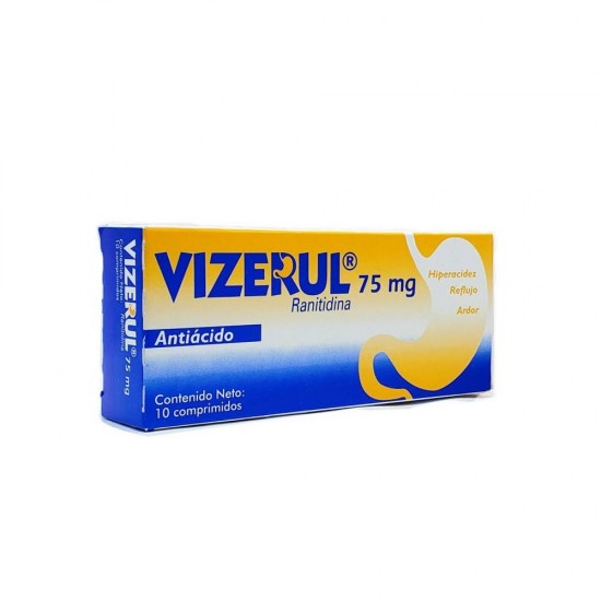 VIZERUL 75MG X 10COMP RANITIDINA DOLLDER