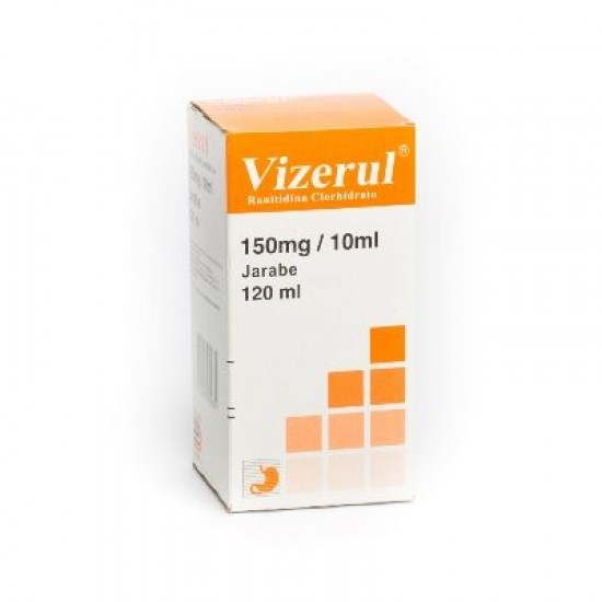 VIZERUL 150MG/10ML X 120ML RANITIDINA DOLLDER