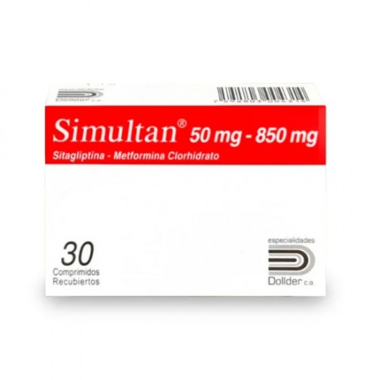 SIMULTAN 50MG 850MG X 30COMP SITAGLIPTINA METF DOLLDER
