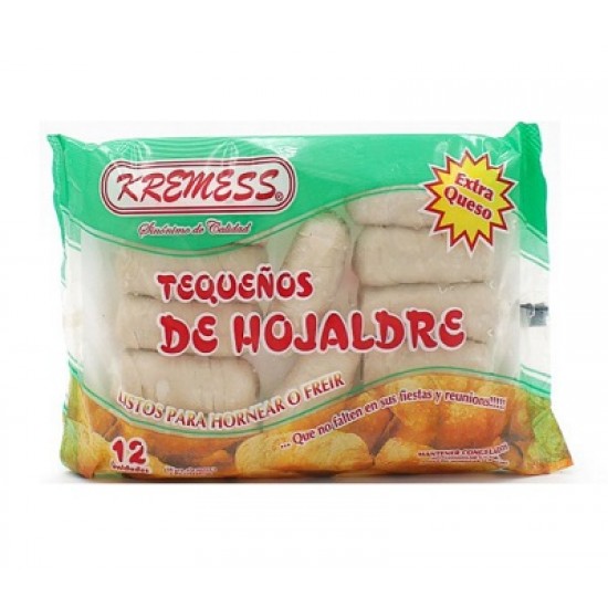 TEQUENOS KREMESS 12 UNIDADES DE HOJALDR.