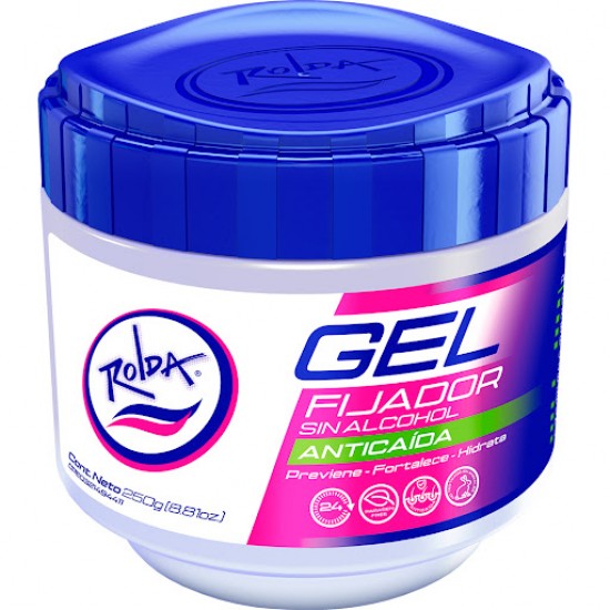 GEL FIJADOR ROLDA 250GR BLANCO ANTICAIDA