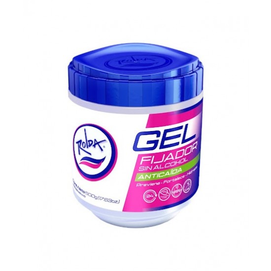 GEL FIJADOR ROLDA 500GR BLANCO ANTICAIDA