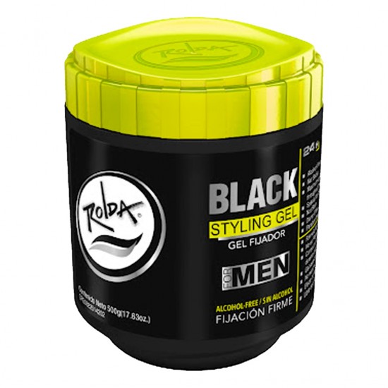 GEL FIJ ROLDA BLACK MEN 500GR