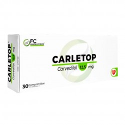 CARLETOP 125MG X 30COMP CARVEDILOL FC PHARMA