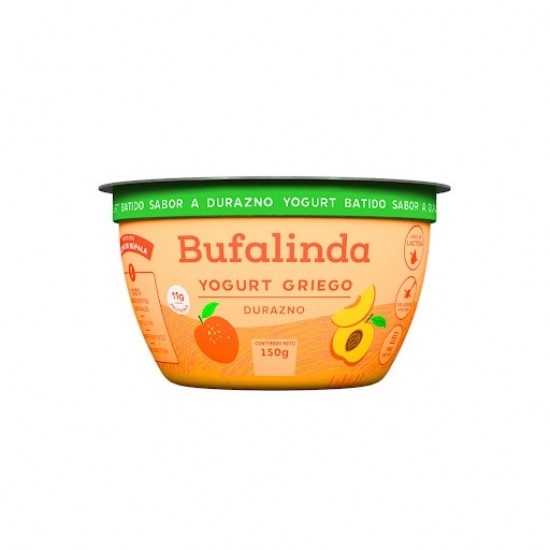 YOGURT GRIEGO BUFALINDA 150GR DURAZNO