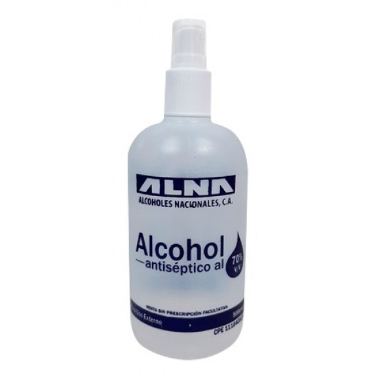 ALCOHOL ALNA 70% 500ML ATOMIZADOR