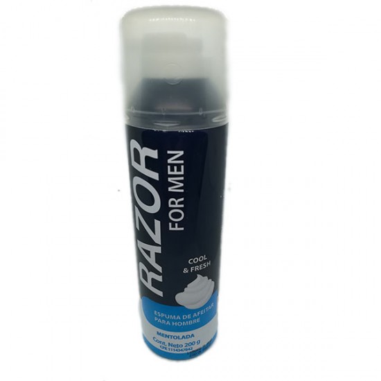 ESPUMA AFEITAR RAZOR 194GR HOMBRE MENTOL