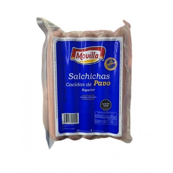SALCHICHAS MOVILLA 250GR DE PAVO SUPER