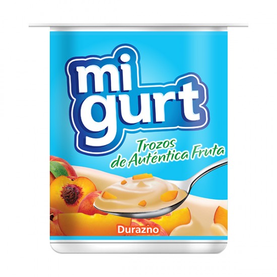 YOGURT MIGURT 125 G FRUTA DURAZNO