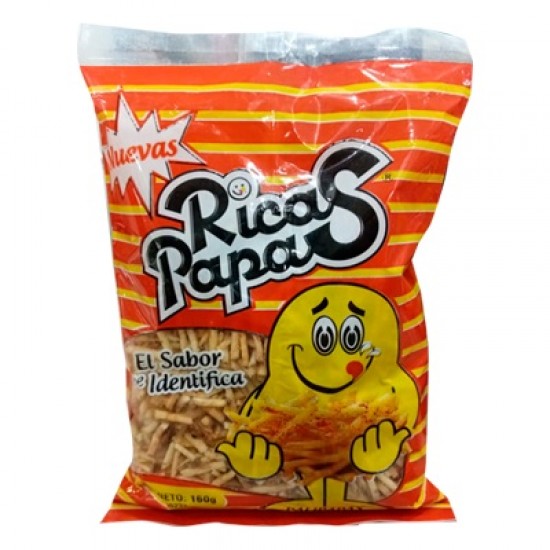 PAPAS FRITAS RICAS PAPAS 160GR PALITOS