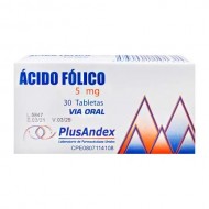 ACIDO FOLICO PLUSANDEX 5MG X30TAB