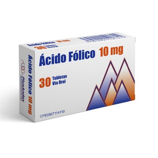 ACIDO FOLICO PLUSANDEX 10MG X30TAB
