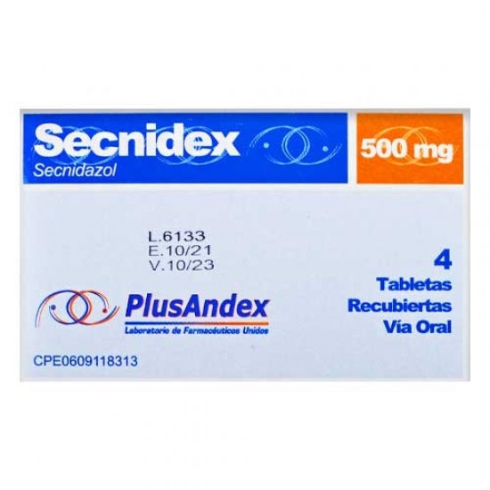 SECNIDEX PLUSANDEX 500MG X 4TAB