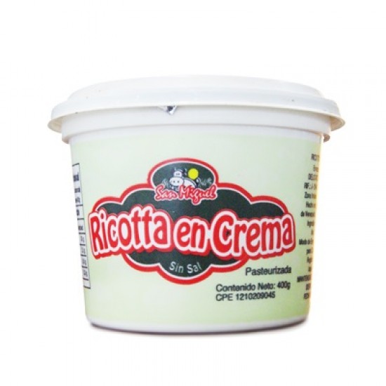 RICOTTA SAN MIGUEL 400 G S/SAL