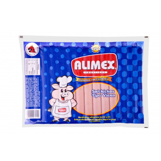 SALCHICHAS ALIMEX 225GR VIENA